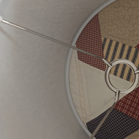 Light Gray Fabric Lampshade Pair - Picture 4 of 8